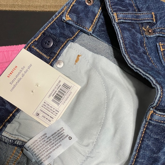 Cat & Jack Girls' Embroidered Midi Jean Shorts -size 10 to 12 Plus | #957 - Picture 8 of 8